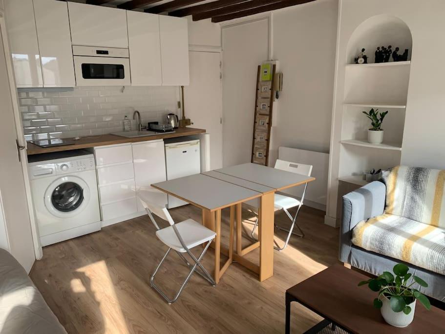 Studio Lumineux, Refait A Neuf, Metro Jourdain Париж Экстерьер фото